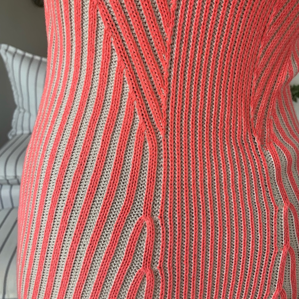 Free People Hot Off The Press Stretch Ribbed
Sweater Dress Pink XS Pink NWOT - Picture 7 of 16